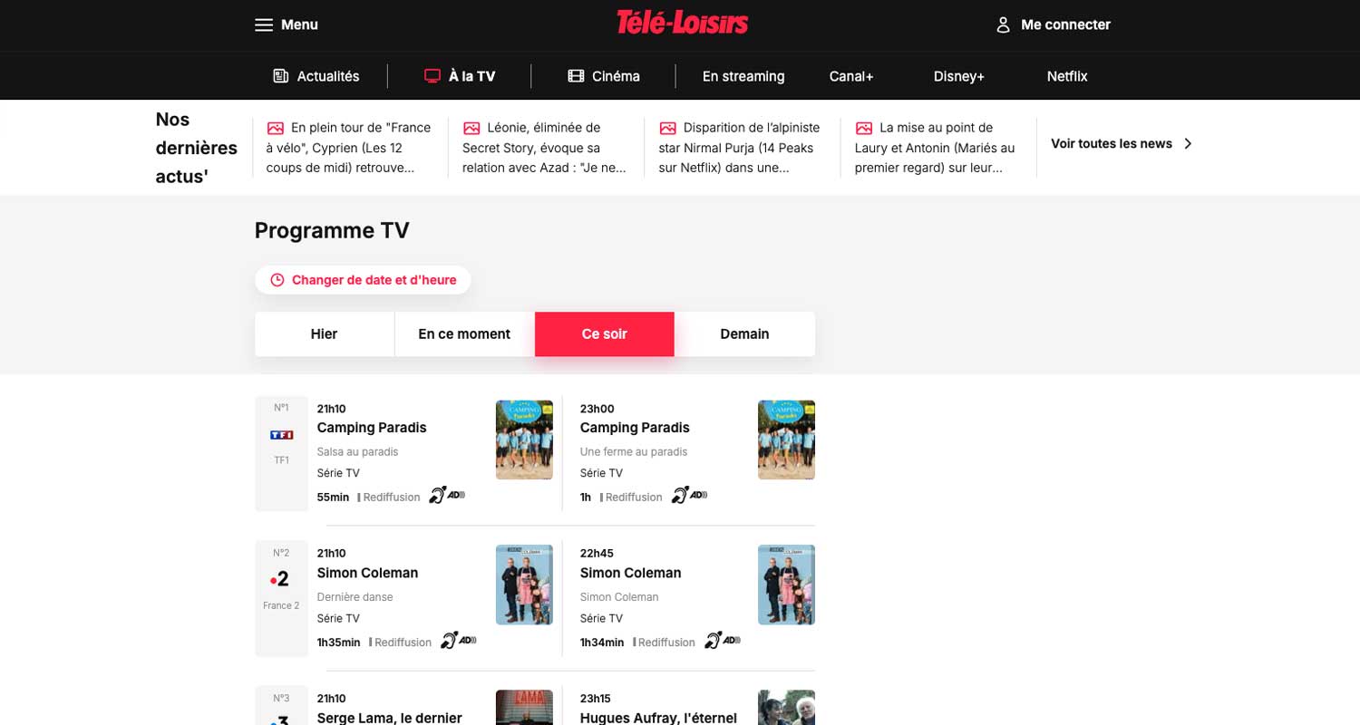 www.programme-tv.net