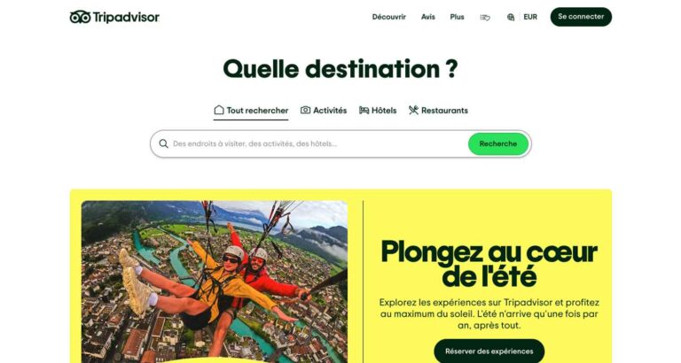 Capture d’écran du site Tripadvisor