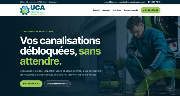 Capture d’écran du site UCA